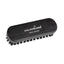 Leather Brush - Black 135x41mm with Silver Logo